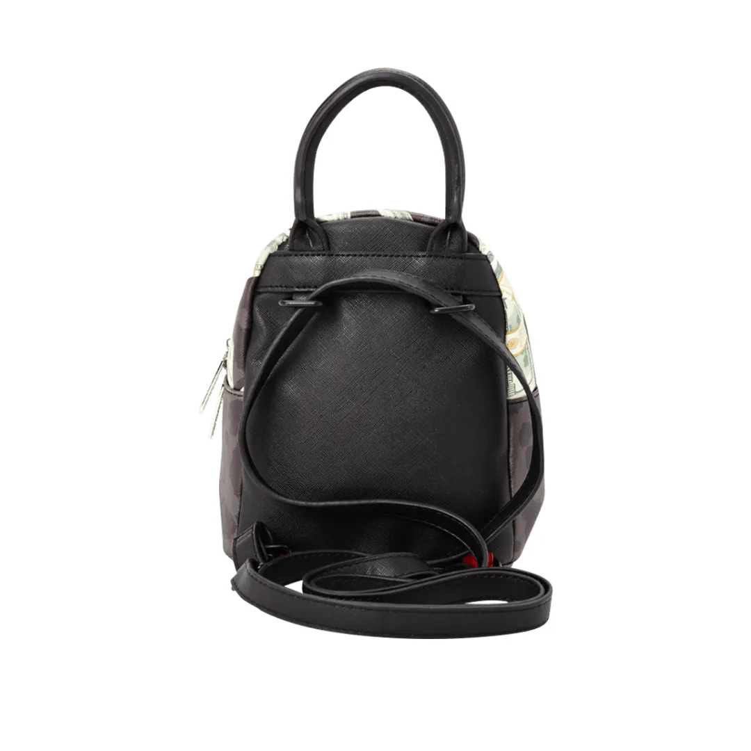 Sprayground money on black leopard print mini black - Image 3